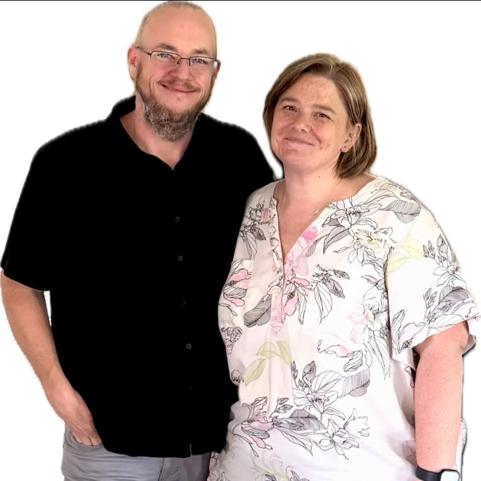 Pastor Jason Foust and his wife, Bailey